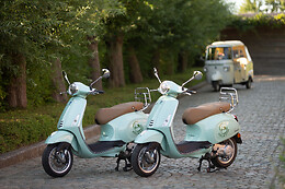 Vespa's on the road